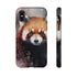 Red Panda in Watercolor - Impact Resistant Phone Case iPhone XS Matte